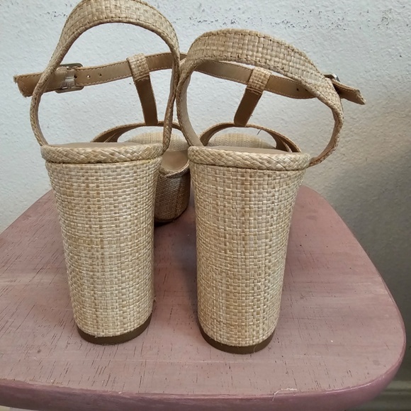 SUN+STONE Womens NEW Jillien T-Strap Platform Block Heel Sandals - Picture 4 of 4